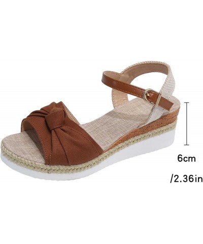 Women High Heels Shoes Comfortable Orthopedic Sandals Thong Summer Flip Flop Casual Walking Flats 52-htrns-brown-8 $15.79 San...