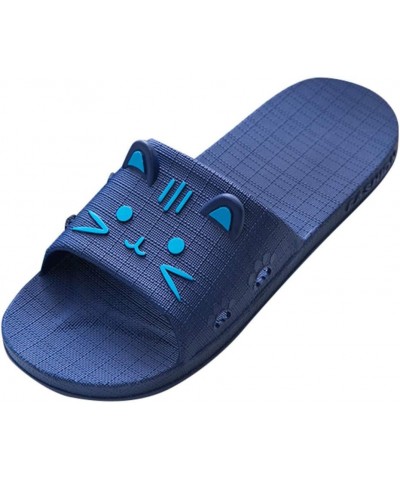 Shower Slipper,Quick Drying Non-Slip Soft Sole in-Door Slipper for Gym,Bathroom House and Pool Sandals(V-Navy,11.5) $14.18 Sl...