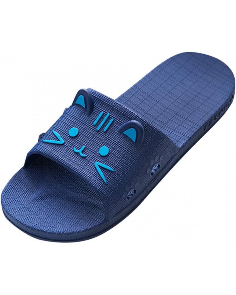 Shower Slipper,Quick Drying Non-Slip Soft Sole in-Door Slipper for Gym,Bathroom House and Pool Sandals(V-Navy,11.5) $14.18 Sl...