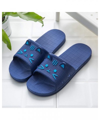 Shower Slipper,Quick Drying Non-Slip Soft Sole in-Door Slipper for Gym,Bathroom House and Pool Sandals(V-Navy,11.5) $14.18 Sl...