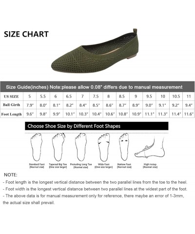 Women's Classic Ballet Flats, Pointed Toe Comfortable Dress Shoes Flats, Soft Knit Slip On Flats Shoes for Women Green $17.00...