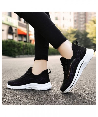 Women Walking Sneakers Athletic Training Shoes Comfortable Walking Shoes White Sneakers Women Black 1 $14.89 Fashion Sneakers