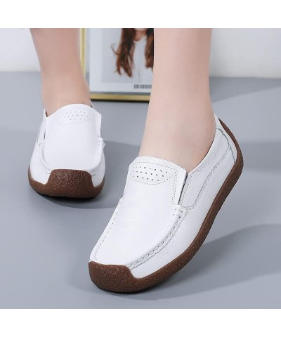 Women's Slip-on Round Toe Loafers Classic Dance Ballet Flat Shoes Casual Lightweight Boat Shoes Driving Moccasins Flats Blue ...