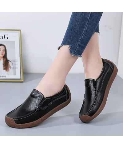 Women's Slip-on Round Toe Loafers Classic Dance Ballet Flat Shoes Casual Lightweight Boat Shoes Driving Moccasins Flats Blue ...