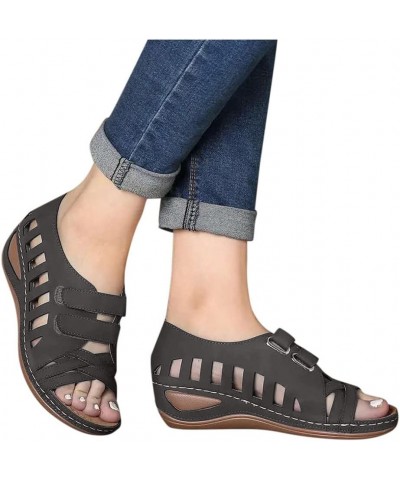 Women's Arch Support Orthopedic Flip-Flop Thong T-Strap Sandals Strappy Lace Up Boho Flat Mules Shoes 99-hyems-coffee-1 $8.77...