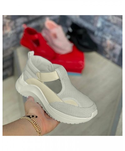 Nurse Shoes for Women, Women's Casual Large Size Pure Color Breathable Thick Bottom Casual Sneakers White $20.17 Fashion Snea...