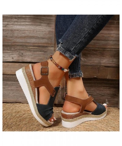 Sandals Women Open Toe Slip Comfortable Walking Womens Sandals Flip Flop Women Sandals Thick Soled Sandals For Women Summer M...