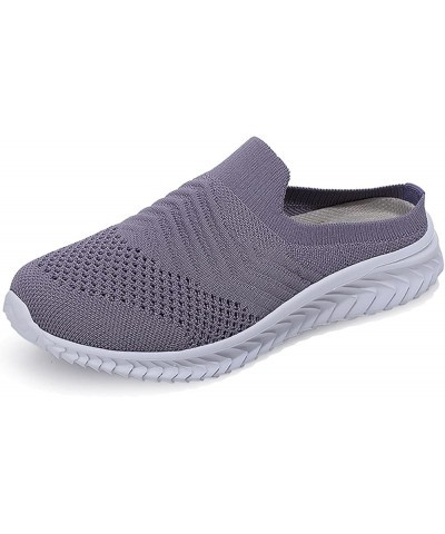 mary jane shoes for women, Womens Fashion Flat Comfortable Lightweight Running Shoes Sneakers Z-11 Purple $17.74 Athletic Shoes