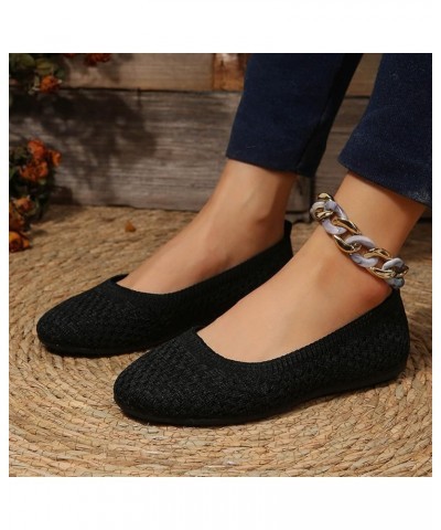 Sandals for Women Dressy Summer,Womens Mesh Slip On Round Toe Flats Dress Pumps Lightweight Wedding Pump Shoes Black $13.77 S...