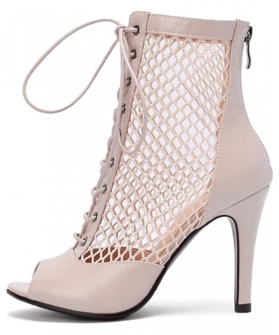 7/9.5/11CM Heel Height Women Gladiator Sandals Summer Boots Peep Toe 022 Puapricot $30.77 Boots