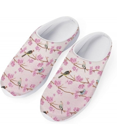 Garden Shoes, Womens Mens Casual House Sandals, Lightweight Slippers Breath and Comfort Clogs Pink Floral With Bird $17.39 Mu...