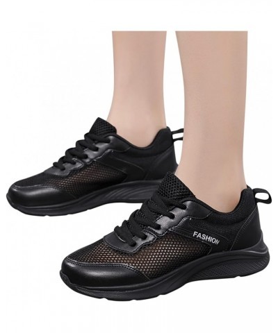 Women's Fashion Sneakers,Flat Casual Walking Slip On Sneakers Shoes for Woman Women Ballet Flats Black $15.11 Fashion Sneakers