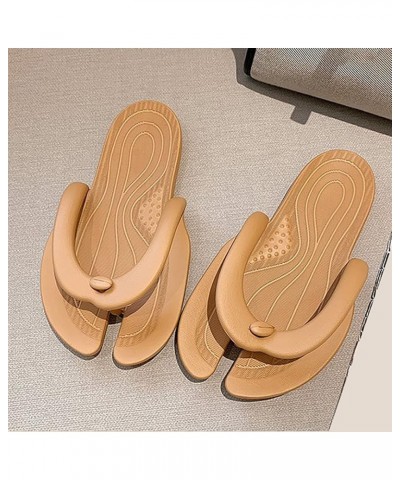 Women's Flat Slide Sandals Bathroom Shower Quick Drying Shoes 2023 Summer New Flat Slippers Non Slip Herringbone Slippers (Re...