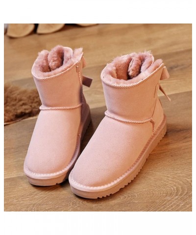 N\A Women's Fur one-Piece Short Bottle Lily Student Cotton Shoes Bow tie Snow Shoes 39 Musefen $14.55 Slippers