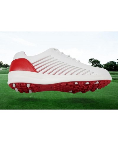 Spikeless and Waterproof Golf Shoes for Women and Girls Red $34.79 Athletic Shoes