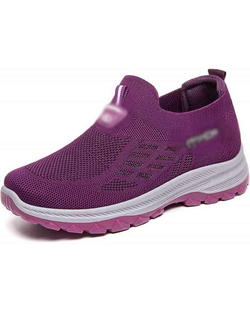 Women's Orthopedic Sneakers Breathable with Arch Support Knit Casual ShoesFoot Heel Pain Relief Fashion Sneaker Purple $17.24...