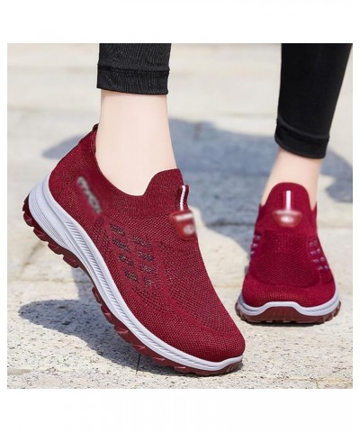 Women's Orthopedic Sneakers Breathable with Arch Support Knit Casual ShoesFoot Heel Pain Relief Fashion Sneaker Purple $17.24...