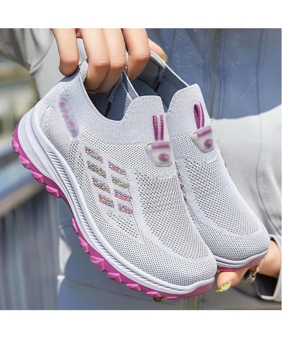 Women's Orthopedic Sneakers Breathable with Arch Support Knit Casual ShoesFoot Heel Pain Relief Fashion Sneaker Purple $17.24...