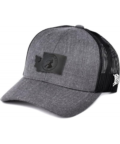 State Midnight Series, Washington Charcoal/Black Curved Trucker $17.50 Boots