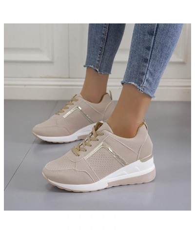 Women Running Shoes Fashion Tennis Athletic Walking Gym Sports Sneakers, Shoelaces for Sneakers Z 14-brown $20.87 Fashion Sne...