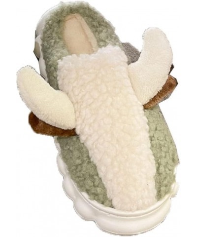 Women's Cotton Slippers Yoga Hotel Comfortable Walk the Dog Hiking Winter Mule Shoes Pumps Thick Bottom Slipper Green $18.20 ...