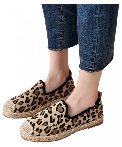 Women's Slip on Flats Loafers Leopard/Zebra-print Soft Sole Flat Shoes Breathable Fashion Flat Comfort Fishermans Shoes Mesh ...