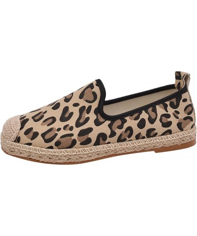 Women's Slip on Flats Loafers Leopard/Zebra-print Soft Sole Flat Shoes Breathable Fashion Flat Comfort Fishermans Shoes Mesh ...