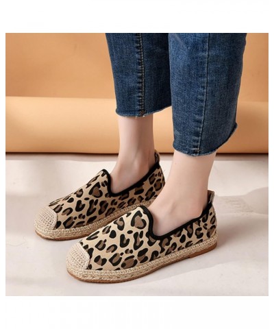 Women's Slip on Flats Loafers Leopard/Zebra-print Soft Sole Flat Shoes Breathable Fashion Flat Comfort Fishermans Shoes Mesh ...