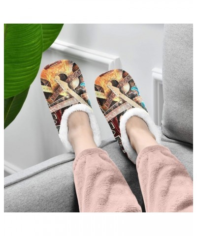 Unisex Fuzzy House Slippers Memory Foam Warm Slip Shoes Fur Lining M-XXL Multi 6 $12.73 Slippers