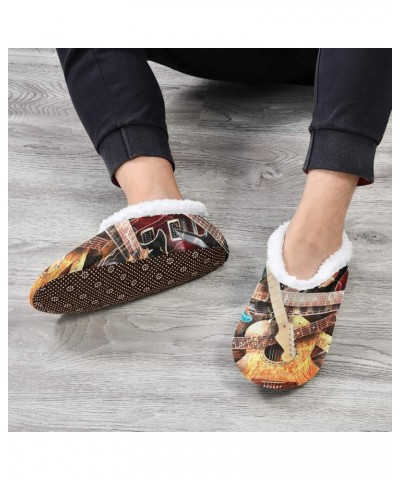 Unisex Fuzzy House Slippers Memory Foam Warm Slip Shoes Fur Lining M-XXL Multi 6 $12.73 Slippers