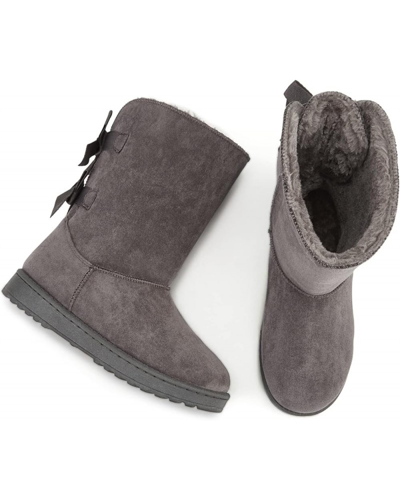 Women's Winter Boots For Boots Mid Calf Boots Fuzzy Snow Boots Fur Lined Ankle Booties Warm Boots Grey $22.54 Outdoor Shoes