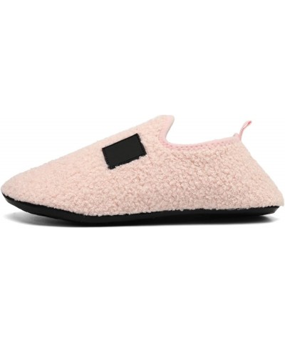 Men And Ladies Couples Winter Solid Colour Home Indoor Cotton Slippers Soft Bottom Package With Thickened Velvet Pink ➤➤ 2024...