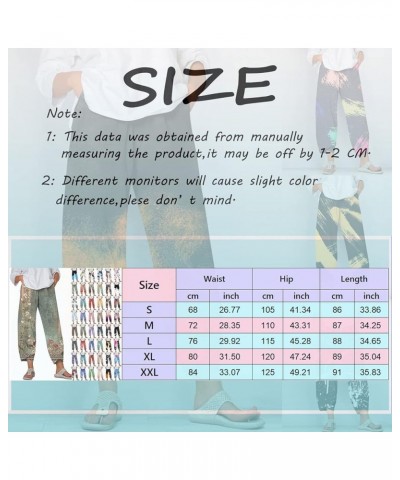 Trousers for Women Wide Leg Capris Womens Cropped Pants Beach Elastic Waist Baggy Crop Pants Wine - 2024 Pants for Women $9.4...