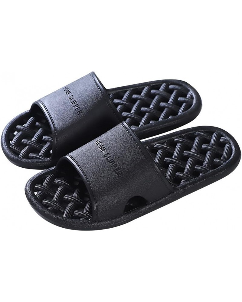 Swimming Household - Slippers Soft Drying Quick Bathroom Men Sandals Shower Hollow Breathable Nonskid Plastic $10.23 Slippers