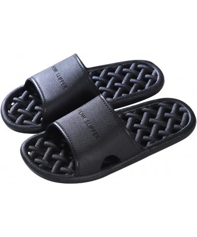 Swimming Household - Slippers Soft Drying Quick Bathroom Men Sandals Shower Hollow Breathable Nonskid Plastic $10.23 Slippers