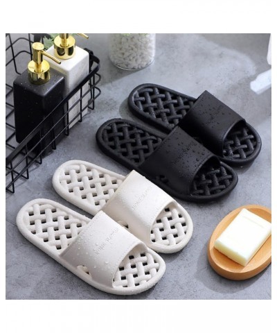 Swimming Household - Slippers Soft Drying Quick Bathroom Men Sandals Shower Hollow Breathable Nonskid Plastic $10.23 Slippers