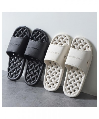 Swimming Household - Slippers Soft Drying Quick Bathroom Men Sandals Shower Hollow Breathable Nonskid Plastic $10.23 Slippers