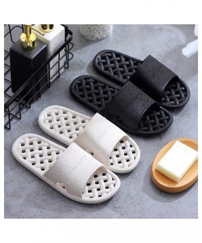 Swimming Household - Slippers Soft Drying Quick Bathroom Men Sandals Shower Hollow Breathable Nonskid Plastic $10.23 Slippers