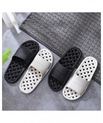 Swimming Household - Slippers Soft Drying Quick Bathroom Men Sandals Shower Hollow Breathable Nonskid Plastic $10.23 Slippers