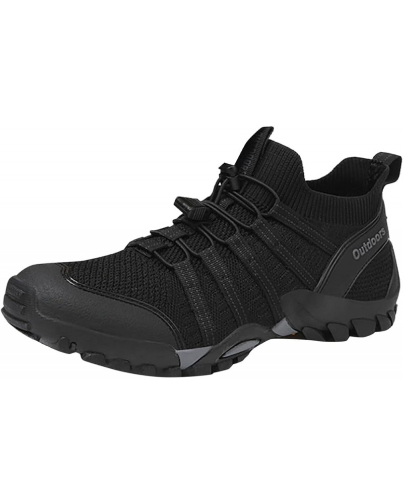 Men and Women Round Toe Collision Wading Shoes Outdoor Camping Hiking Shoes Thick Sole Women's Lifestyle Sneaker Black $21.02...