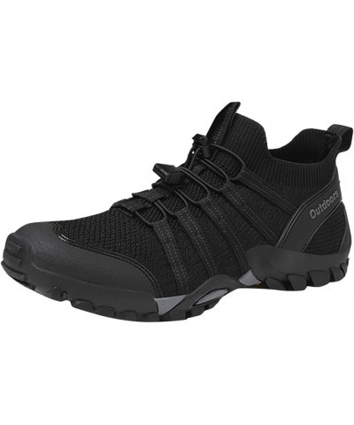 Men and Women Round Toe Collision Wading Shoes Outdoor Camping Hiking Shoes Thick Sole Women's Lifestyle Sneaker Black $21.02...