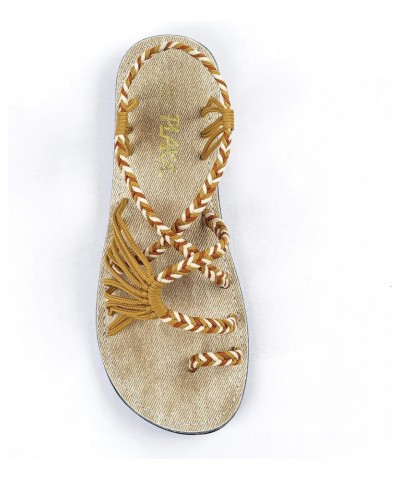 Flat Sandals for Women Palm Leaf Negev $22.11 Sandals