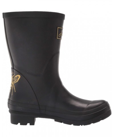 Women's Wellington Welly Boot Gold Etched Bee $26.71 Boots