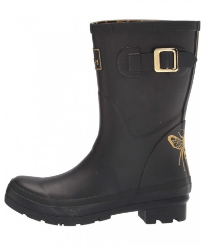 Women's Wellington Welly Boot Gold Etched Bee $26.71 Boots