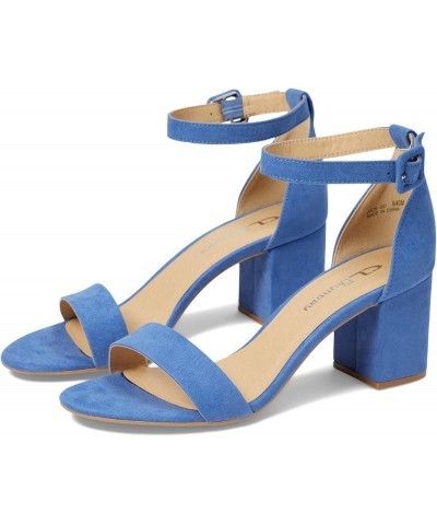 Women's Jody Heeled Sandal Blue Super Suede $8.83 Sandals