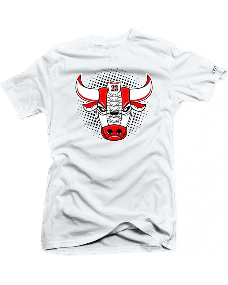 Shirt to Match Jordan Bull Match All Sneaker Tees ( Bull Red ) White $21.11 Athletic Shoes