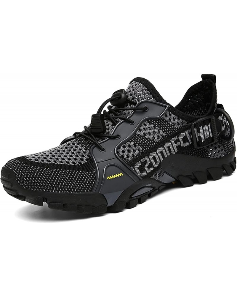 Water Shoes Men Women Hiking Shoes Wear-Resistant Outdoor Shoes Travel Walking Climbing Sneakers 2 Gray Black $16.79 Athletic...