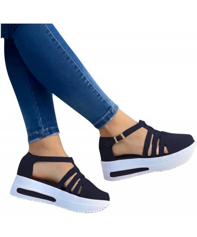 Platform Sandals Women, Casual Sandals for Women Women Orthopedic Sandals Arch Support Sandals for Comfy Walking D1-black $11...