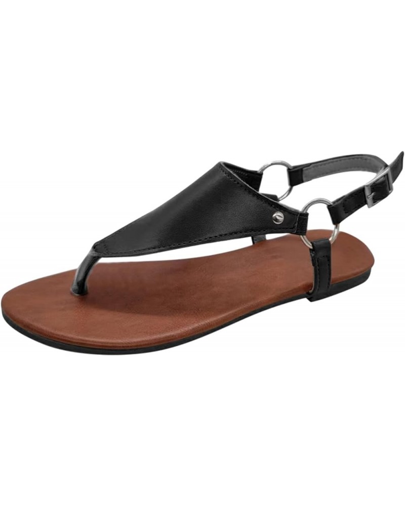 Recovery Sandals for Men Orthopedic Sandals Cute Black Platform Sandals for Women Buckle Sandals for Women Orthotic Slippers ...