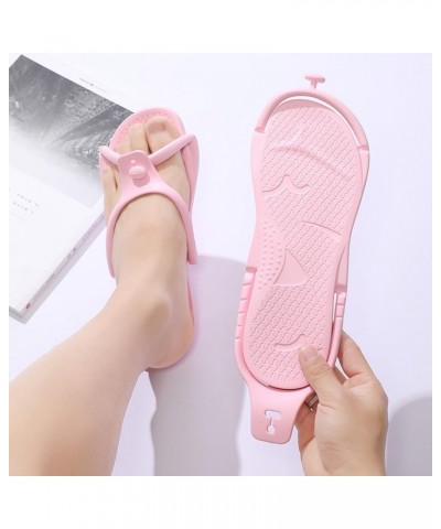 Womens Open Toe Ankle Strap Espadrilles Block Low Chunky Heel Casual Sandal Beach Vacation Flat Mules Shoes 150-ixpyn-pink3 $...